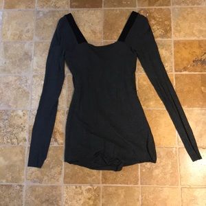 Grey long sleeve top